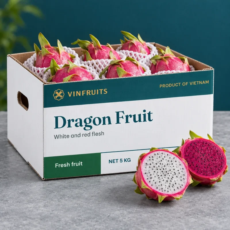 Fresh Dragon Fruit (White & Red Flesh)