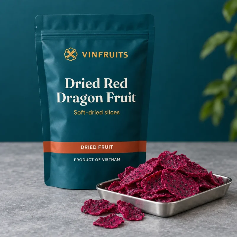 Soft Dried Red Dragon Fruit