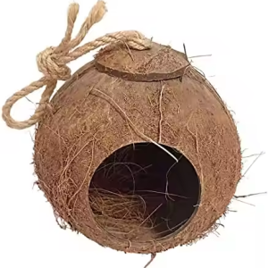 COCONUT SHELL BIRD HOUSE